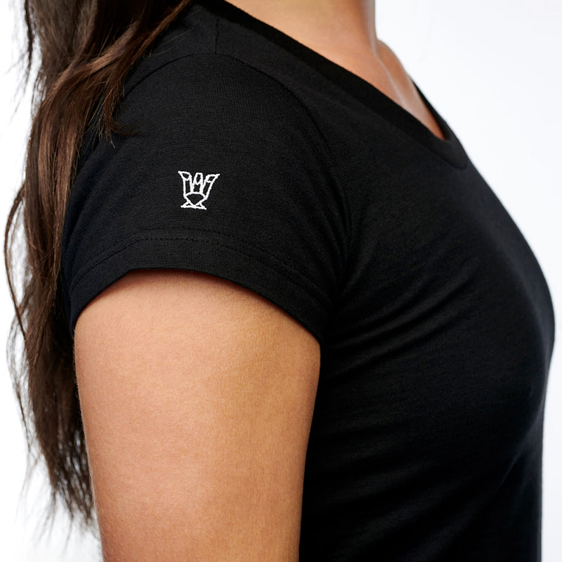 Černé dámské tričko Basic z BIO bavlny